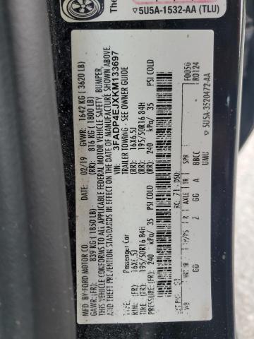 3FADP4EJXKM133697 Ford 2019
