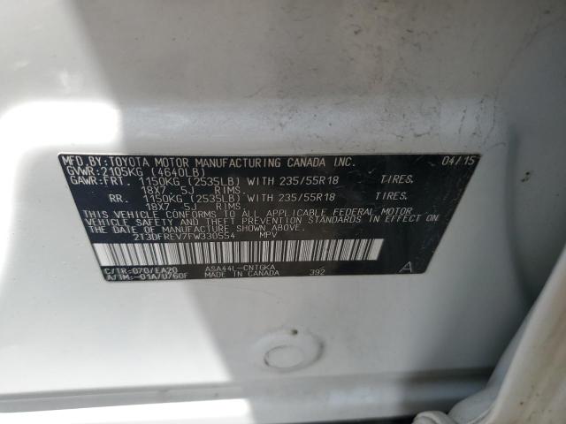 2T3DFREV7FW330554 Toyota RAV4 LIMIT