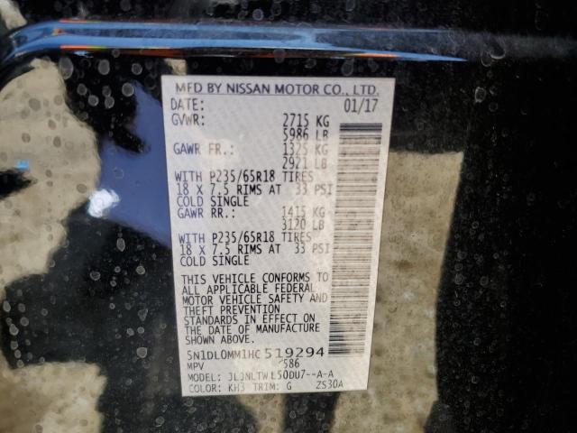5N1DL0MM1HC519294 Infiniti QX60