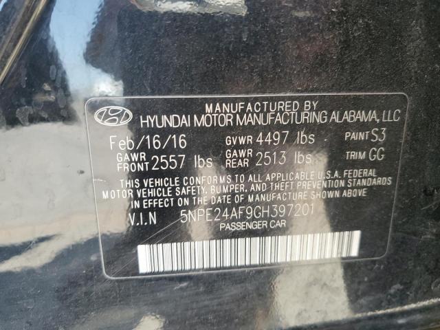 5NPE24AF9GH397201 Hyundai dohc gdi theta-ii