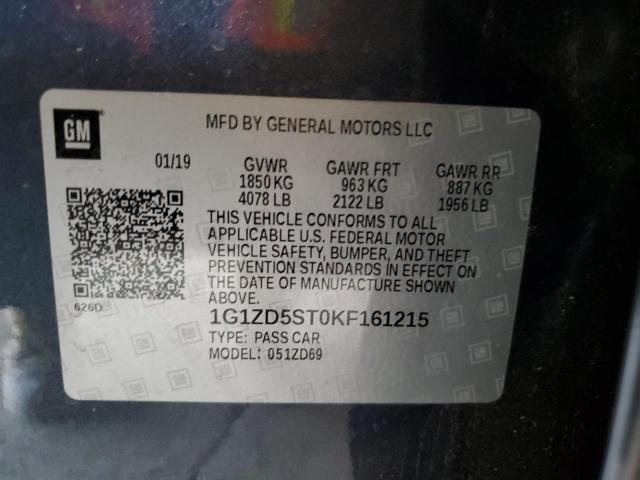 1G1ZD5ST0KF161215 Chevrolet lfv - direct injection, variable valve timing, gen 1