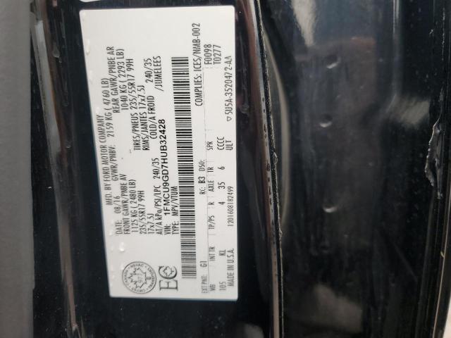 1FMCU9GD7HUB32428 Ford ESCAPE SE