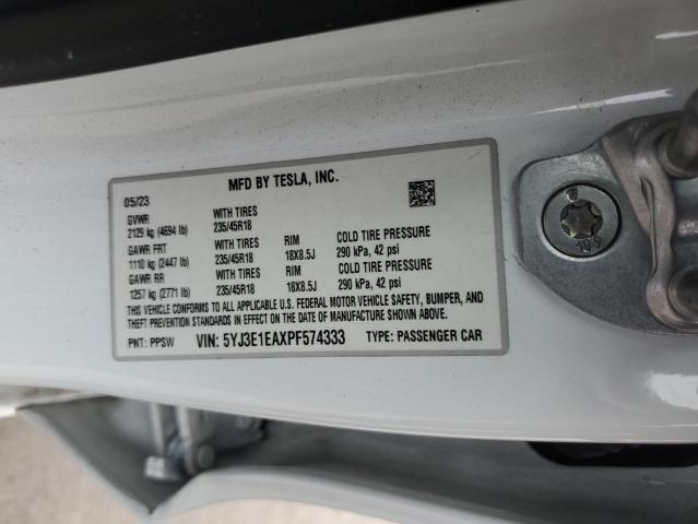 5YJ3E1EAXPF574333 Tesla MODEL 3
