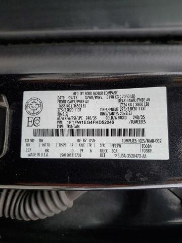 1FTFW1EG4FKD52046 Ford F150 SUPER