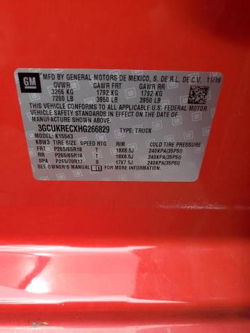 3GCUKRECXHG266829 Chevrolet Silverado