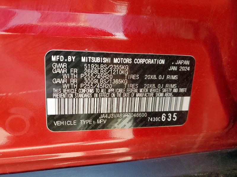 JA4J3VA89RZ048600 Mitsubishi Outlander