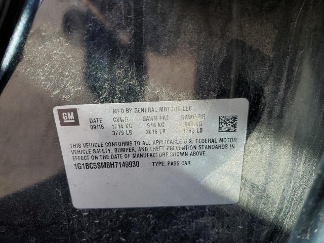 1G1BC5SM8H7149930 Chevrolet CRUZE LS