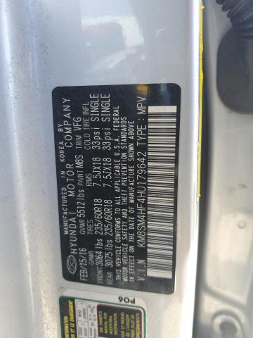 KM8SM4HF4HU179642 Hyundai gdi lambda ii