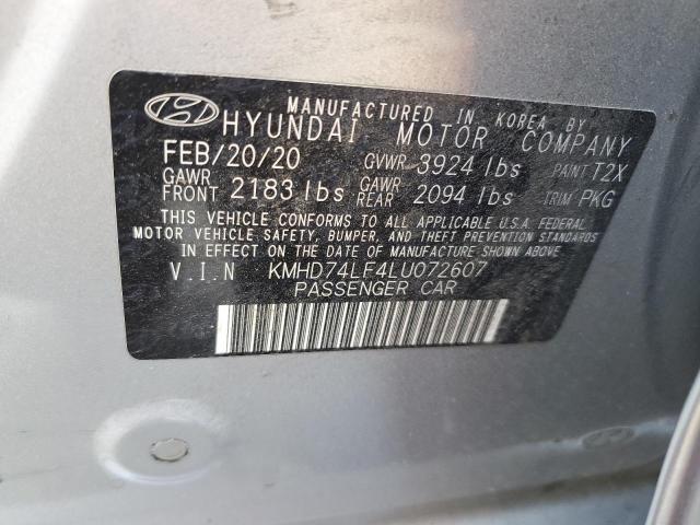 KMHD74LF4LU072607 Hyundai mpi nu