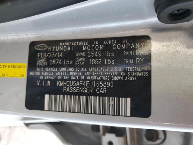 KMHCU5AE4EU165893 Hyundai dohc gdi gamma