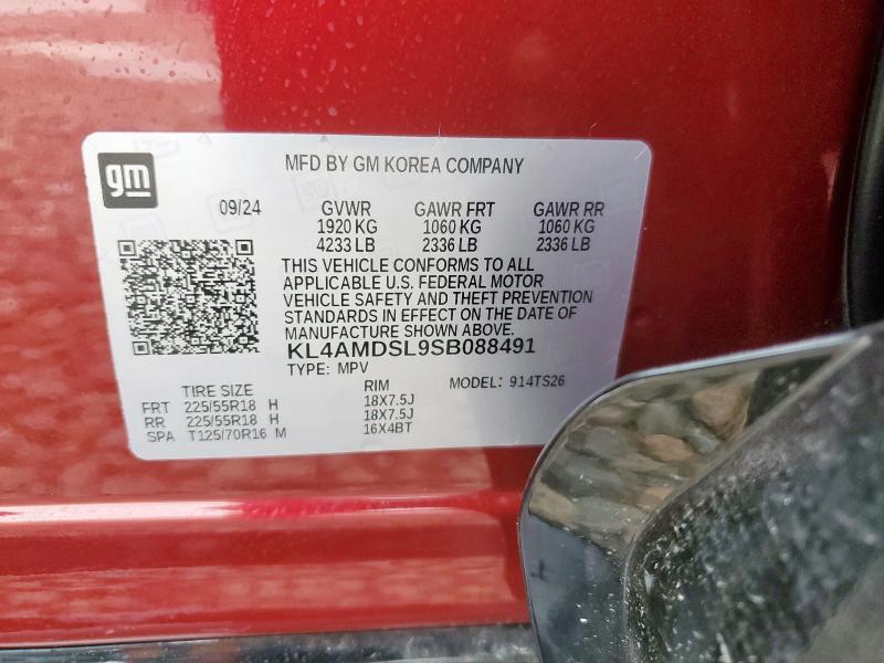 KL4AMDSL9SB088491 Buick ENCORE GX