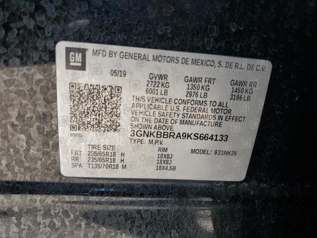 3GNKBBRA9KS664133 Chevrolet lcv