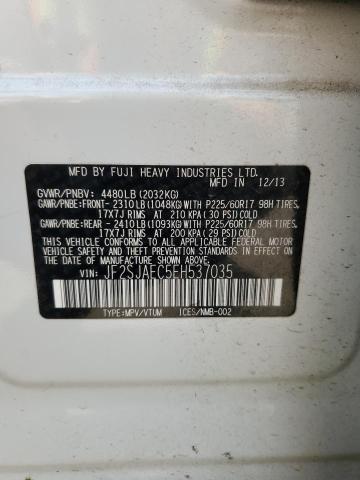 JF2SJAEC5EH537035 Subaru 2.5na u5