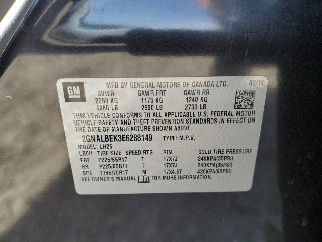 2GNALBEK3E6288149 Chevrolet lea - flex fuel (gas/alc), aluminum, high output