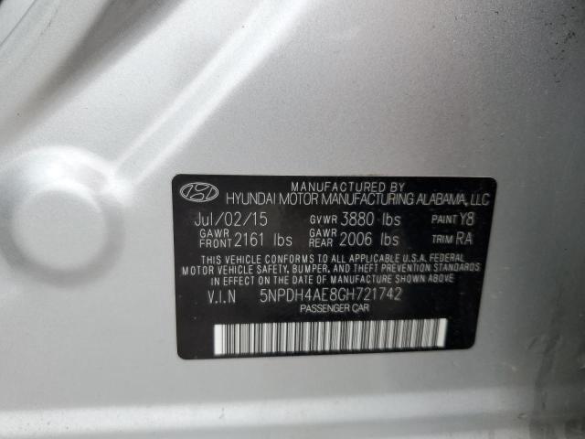 5NPDH4AE8GH721742 Hyundai dohc mpi nu