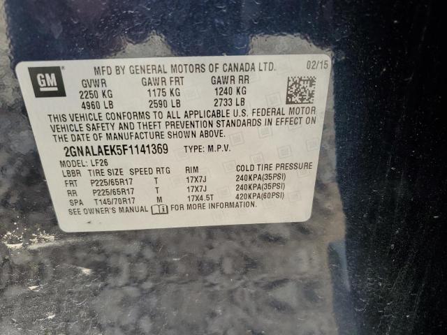 2GNALAEK5F1141369 Chevrolet lea - flex fuel (gas/alc), aluminum, ho,