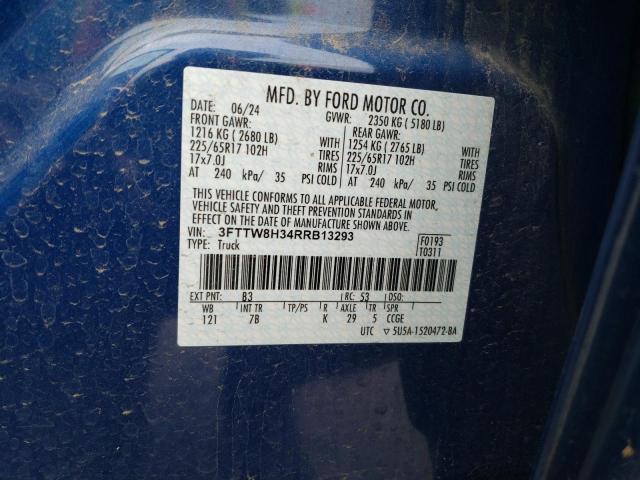 3FTTW8H34RRB13293 Ford 2024
