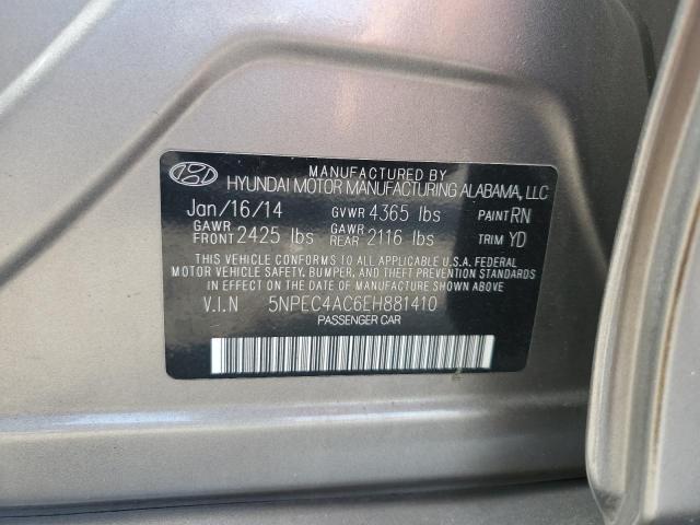 5NPEC4AC6EH881410 Hyundai SONATA SE