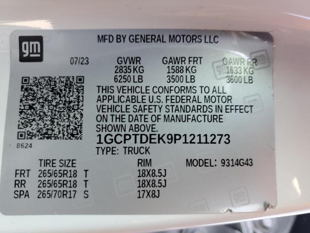 1GCPTDEK9P1211273 Chevrolet l3b