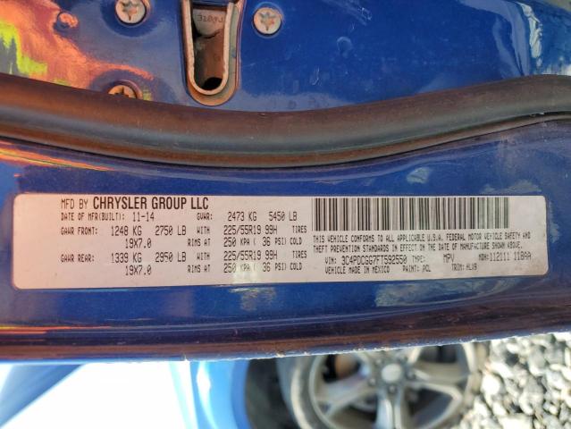 3C4PDCGG7FT592550 Dodge JOURNEY CR