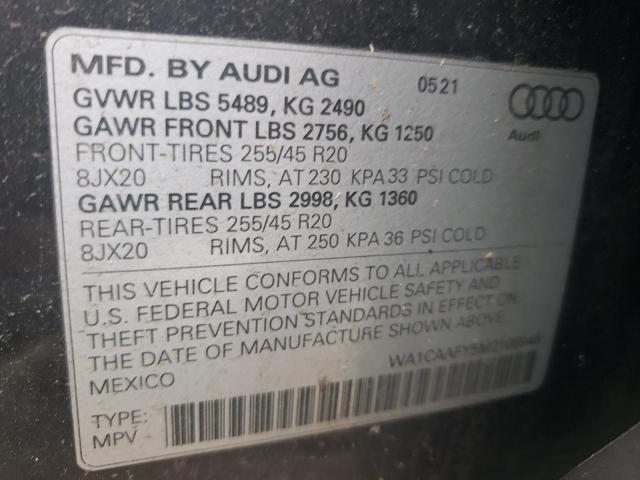 WA1CAAFY5M2106946 Audi Q5 PRESTIG