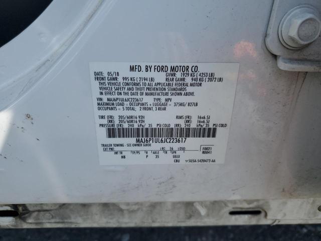 MAJ6P1UL6JC223617 Ford 2018