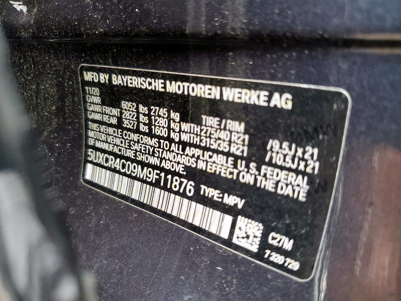 5UXCR4C09M9F11876 BMW X5 SDRIVE