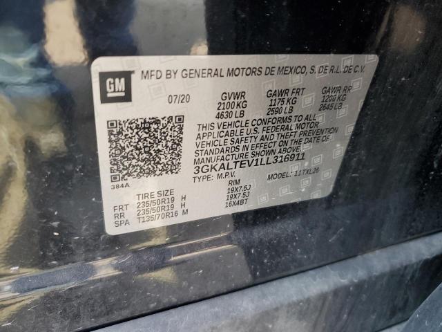 3GKALTEV1LL316911 GMC Terrain Sle