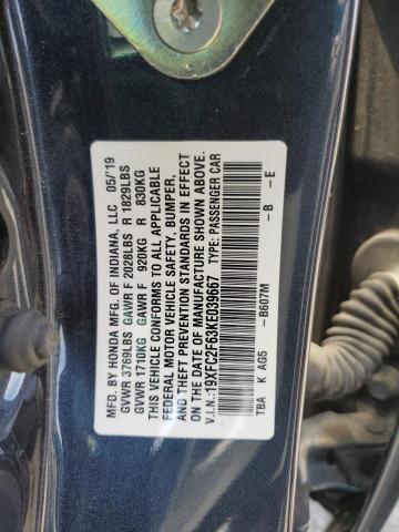 19XFC2F63KE039667 Honda Civic Lx