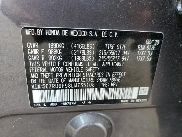 3CZRU6H58LM735108 Honda HR-V EX