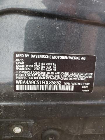 WBA4A9C51FGL85852 BMW 428 I Gran Coupe Sulev
