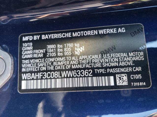 WBAHF3C08LWW63362 BMW Z4 Sdrive30i