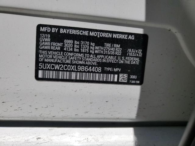 5UXCW2C0XL9B64408 BMW X7 Xdrive40i
