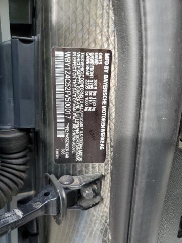 WBY1Z4C52FV500017 BMW I3 REX