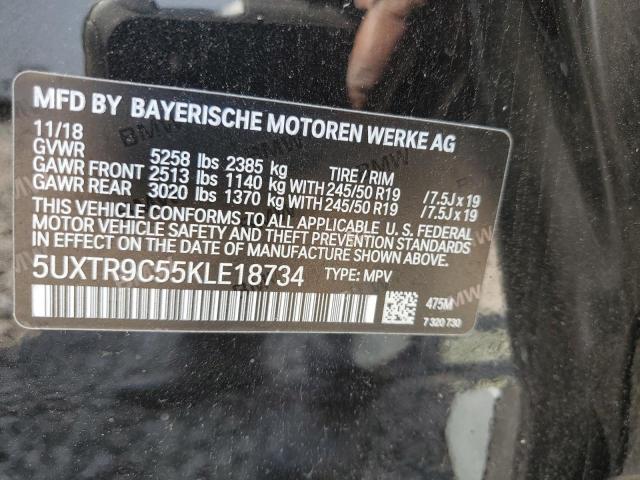 5UXTR9C55KLE18734 BMW X3 Xdrive30i