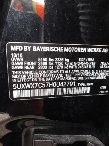 5UXWX7C57H0U42791 BMW X3 Xdrive35i