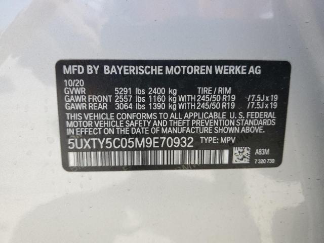 5UXTY5C05M9E70932 BMW X3 Xdrive30i