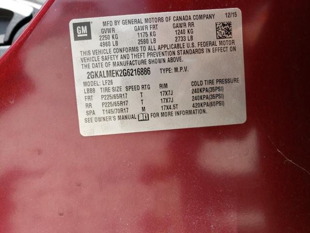 2GKALMEK2G6216886 GMC Terrain Sle