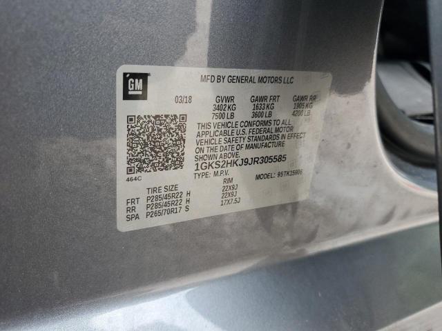 1GKS2HKJ9JR305585 GMC YUKON XL DENALI