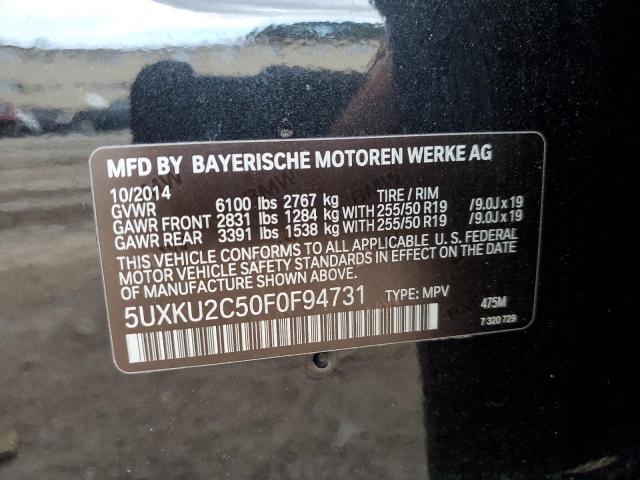5UXKU2C50F0F94731 BMW X6 Xdrive35i