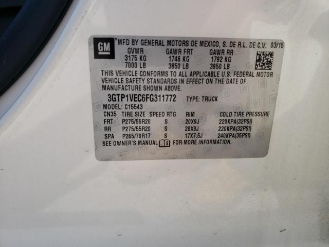 3GTP1VEC6FG311772 GMC Sierra C1500 Slt