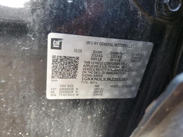 1GKKNULS3KZ215387 GMC Acadia Slt-1