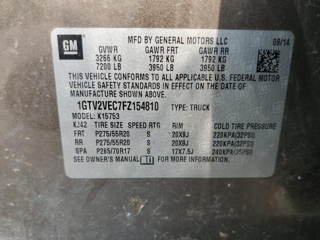 1GTV2VEC7FZ154810 GMC Sierra K1500 Slt