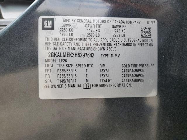 2GKALMEK3H6297642 GMC Terrain Sle