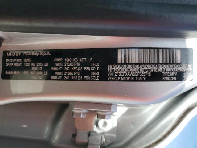 ZFBCFXAW6GP355718 Fiat 500x Pop