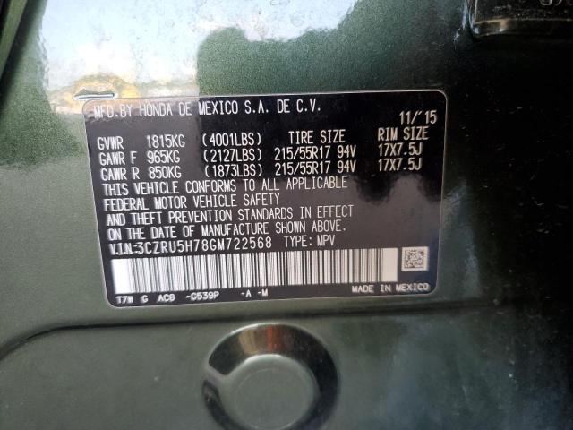 3CZRU5H78GM722568 Honda Hr-v Exl