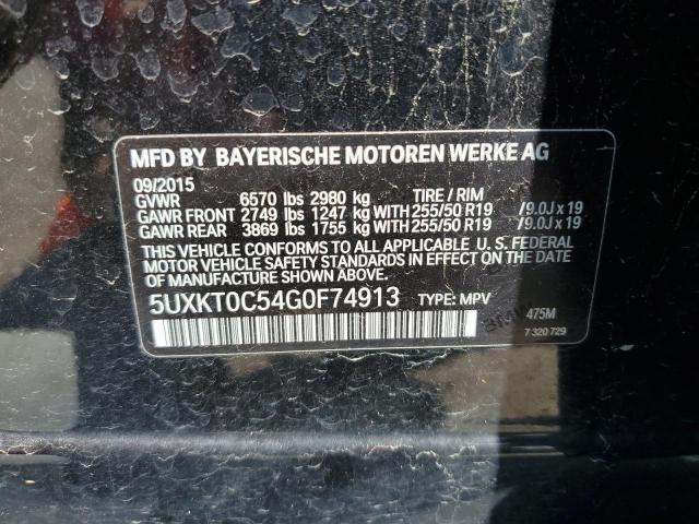 5UXKT0C54G0F74913 BMW X5 Xdr40e