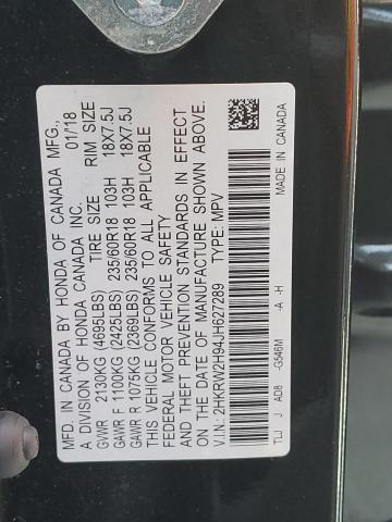 2HKRW2H94JH627289 Honda Cr-v Touring