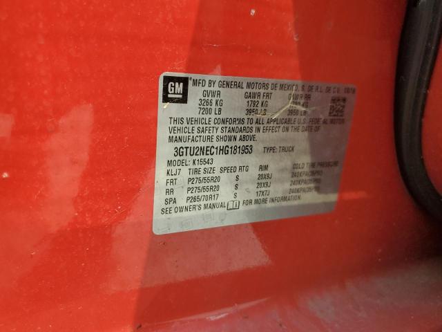 3GTU2NEC1HG181953 GMC Sierra K1500 Slt