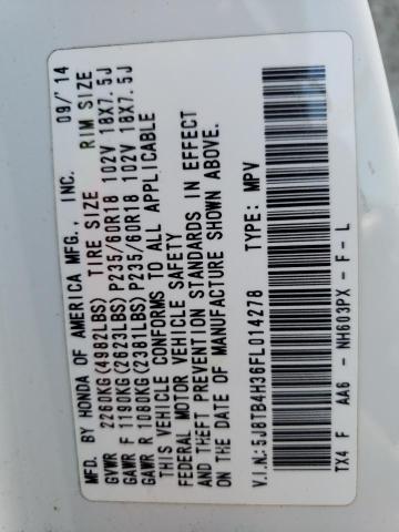 5J8TB4H36FL014278 Acura RDX